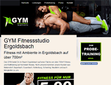 Tablet Screenshot of fitness-ergoldsbach.de
